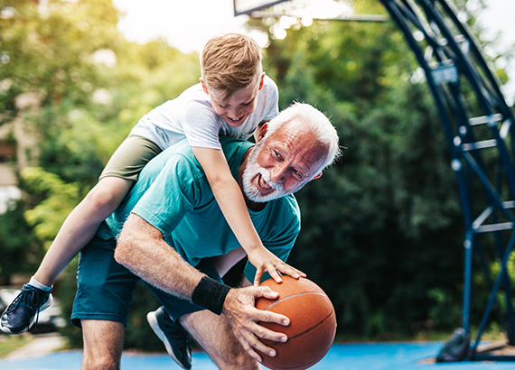 Elderly people having fun!